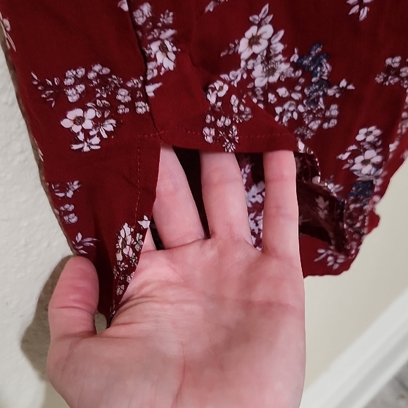 Haute Monde Red Midi Sundress with Off the Shoulder Neckline - Picture 7 of 10